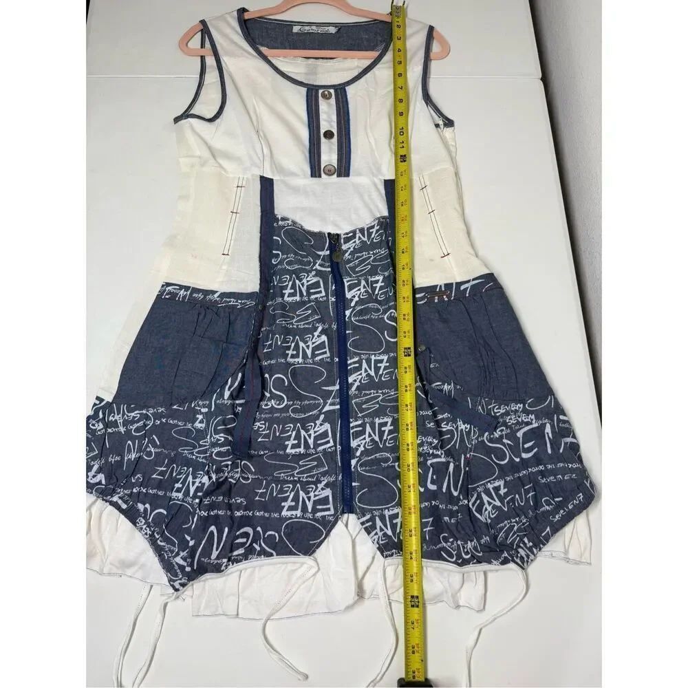 C’Fait Pour Vous Bohemian Lagenlook Women’s Dress/Top Linen Blend Sz L*See Notes - Picture 11 of 16